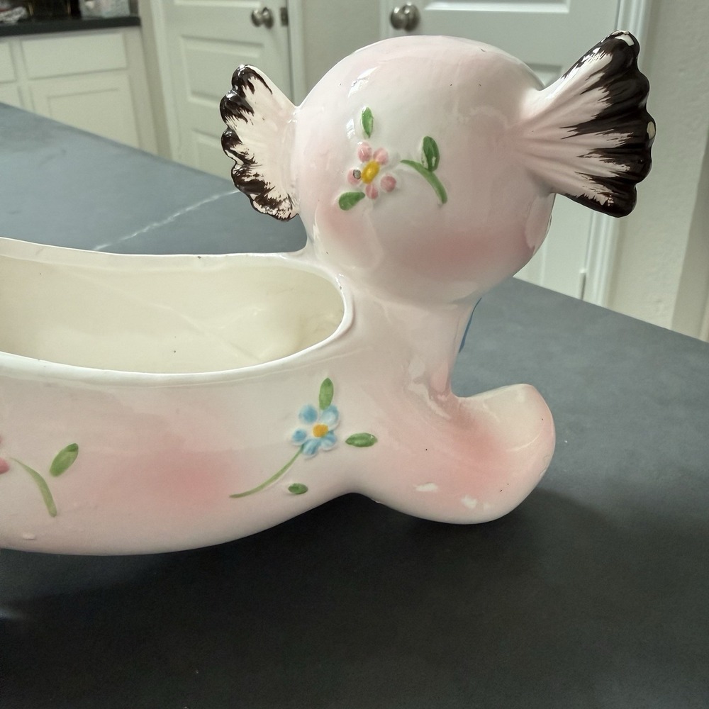 Vintage Inarco Puppy Dog Ceramic Planter Kitsch 5x7" - Picture 10 of 10
